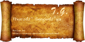 Thurzó Genovéva névjegykártya