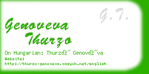 genoveva thurzo business card